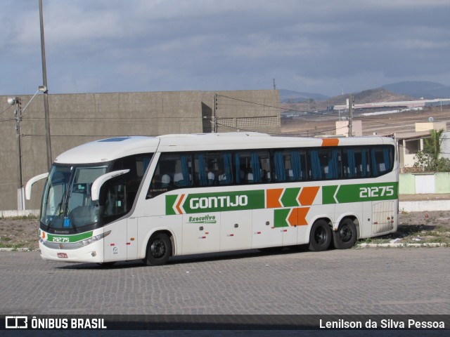 Empresa Gontijo de Transportes 21275 na cidade de Caruaru, Pernambuco, Brasil, por Lenilson da Silva Pessoa. ID da foto: 10553549.