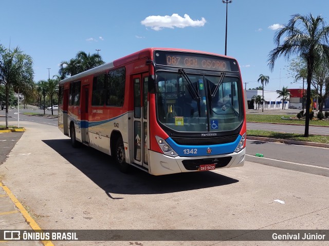 Viação Cidade Morena 1342 na cidade de Campo Grande, Mato Grosso do Sul, Brasil, por Genival Júnior. Número da foto: #10555044.