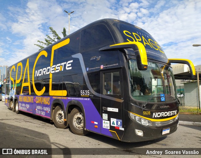 Expresso Nordeste 5635 na cidade de São Paulo, São Paulo, Brasil, por Andrey  Soares Vassão. Número da foto: #10553297.