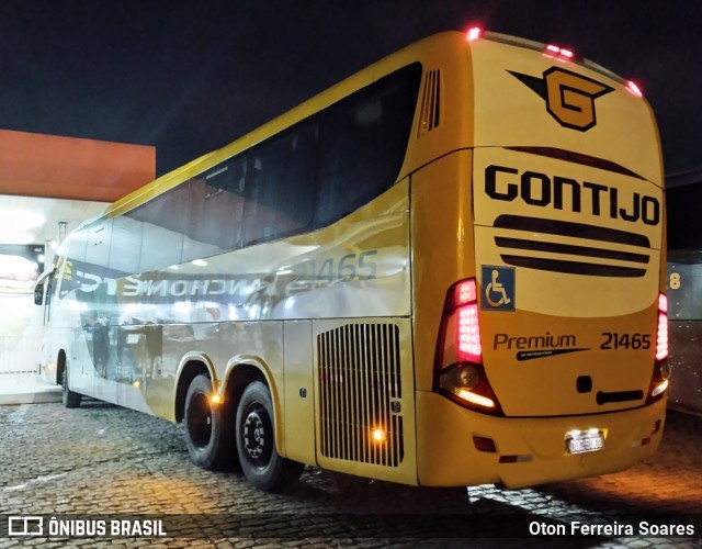 Empresa Gontijo de Transportes 21465 na cidade de Tanguá, Rio de Janeiro, Brasil, por Oton Ferreira Soares. ID da foto: 10553007.