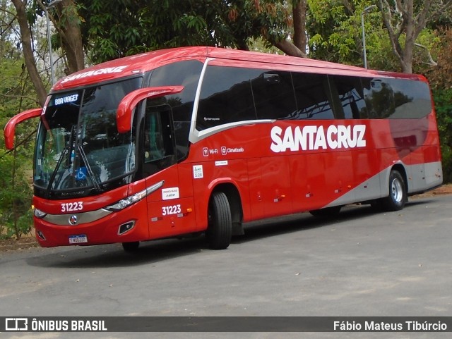 Viação Santa Cruz 31223 na cidade de Três Corações, Minas Gerais, Brasil, por Fábio Mateus Tibúrcio. Número da foto: #10553325.