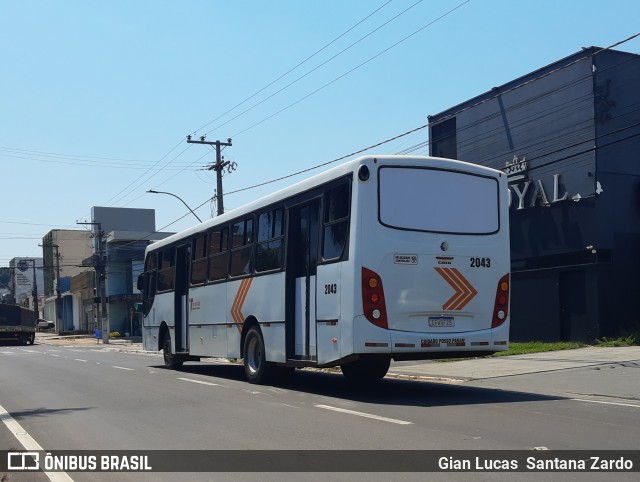 Transvida Transporte Coletivo 2043 na cidade de Ji-Paraná, Rondônia, Brasil, por Gian Lucas  Santana Zardo. ID da foto: 10552875.