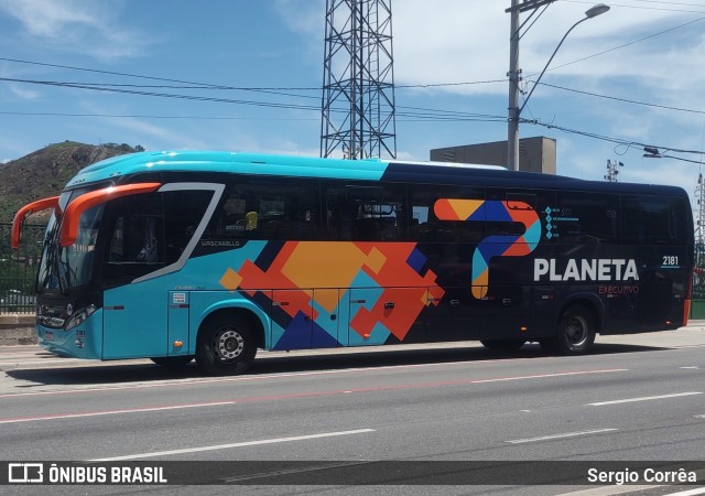 Planeta Transportes Rodoviários 2181 na cidade de Vitória, Espírito Santo, Brasil, por Sergio Corrêa. ID da foto: 10553005.