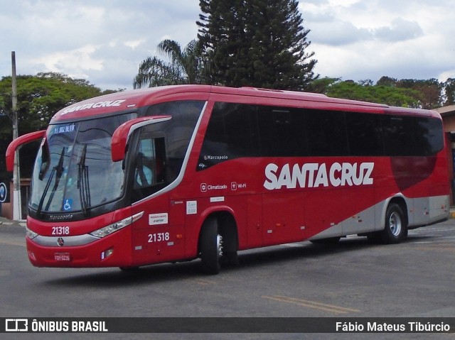 Viação Santa Cruz 21318 na cidade de Três Corações, Minas Gerais, Brasil, por Fábio Mateus Tibúrcio. ID da foto: 10553331.