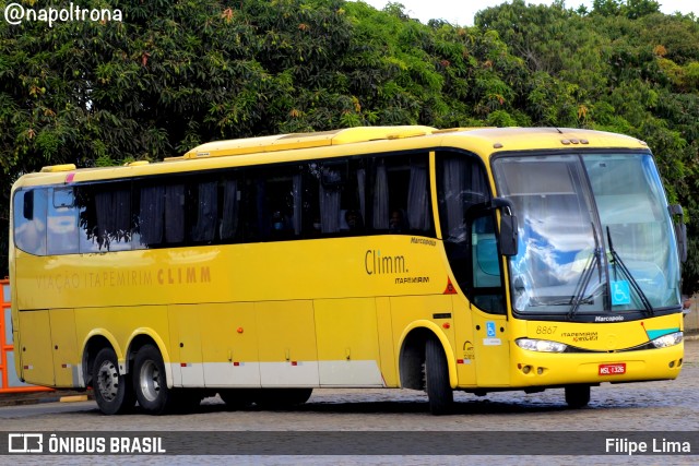 Viação Itapemirim 8867 na cidade de Vitória da Conquista, Bahia, Brasil, por Filipe Lima. Número da foto: #10554966.