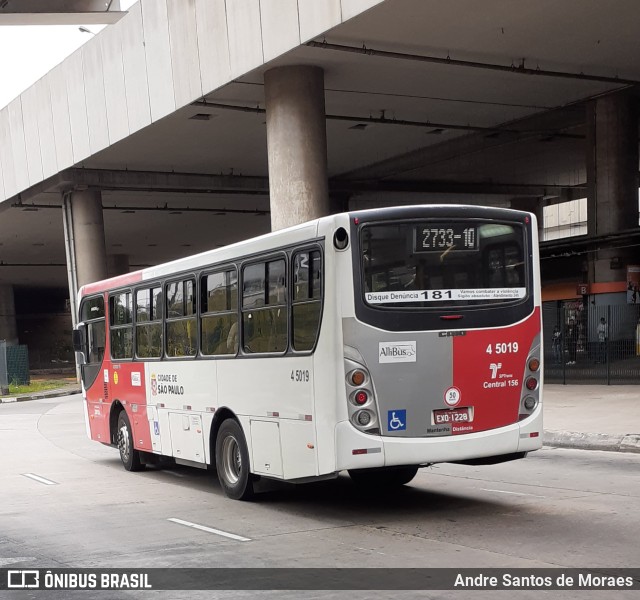 Allibus Transportes 4 5019 na cidade de São Paulo, São Paulo, Brasil, por Andre Santos de Moraes. Número da foto: #10554658.