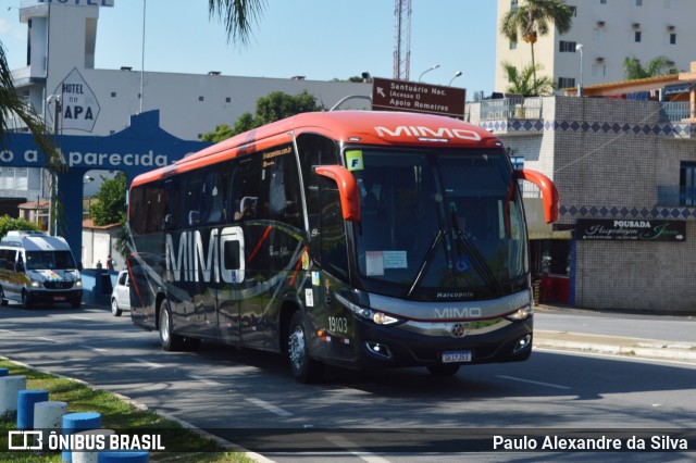 Viação Mimo 19103 na cidade de Aparecida, São Paulo, Brasil, por Paulo Alexandre da Silva. ID da foto: 10554018.