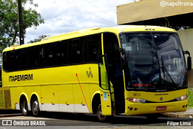 Viação Itapemirim 5813 na cidade de Vitória da Conquista, Bahia, Brasil, por Filipe Lima. Número da foto: #10554981.