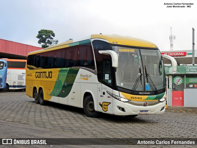 Empresa Gontijo de Transportes 19440 na cidade de João Monlevade, Minas Gerais, Brasil, por Antonio Carlos Fernandes. ID da foto: 10554248.