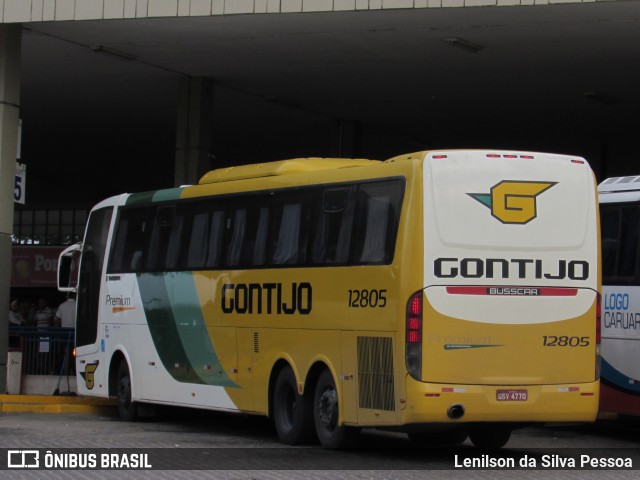 Empresa Gontijo de Transportes 12805 na cidade de Caruaru, Pernambuco, Brasil, por Lenilson da Silva Pessoa. ID da foto: 10555992.