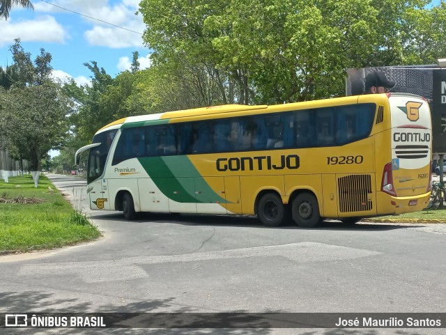 Empresa Gontijo de Transportes 19280 na cidade de Campos dos Goytacazes, Rio de Janeiro, Brasil, por José Maurílio Santos. ID da foto: 10555217.