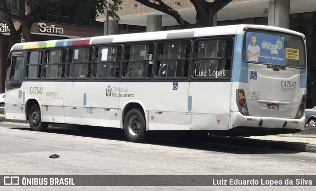 Viação Redentor C47542 na cidade de Rio de Janeiro, Rio de Janeiro, Brasil, por Luiz Eduardo Lopes da Silva. Número da foto: #10555377.
