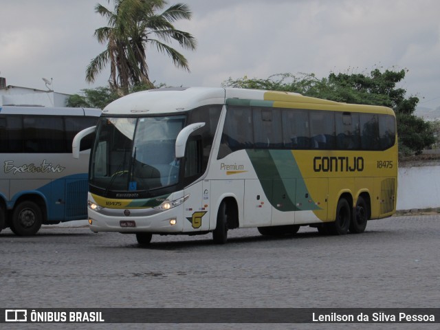 Empresa Gontijo de Transportes 18475 na cidade de Caruaru, Pernambuco, Brasil, por Lenilson da Silva Pessoa. Número da foto: #10556020.