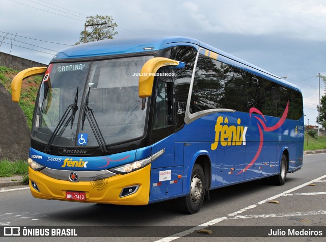 Rápido Expresso Fênix Viação 34025 na cidade de Campinas, São Paulo, Brasil, por Julio Medeiros. ID da foto: 10556952.