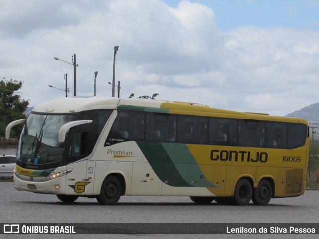 Empresa Gontijo de Transportes 18065 na cidade de Caruaru, Pernambuco, Brasil, por Lenilson da Silva Pessoa. ID da foto: 10555960.