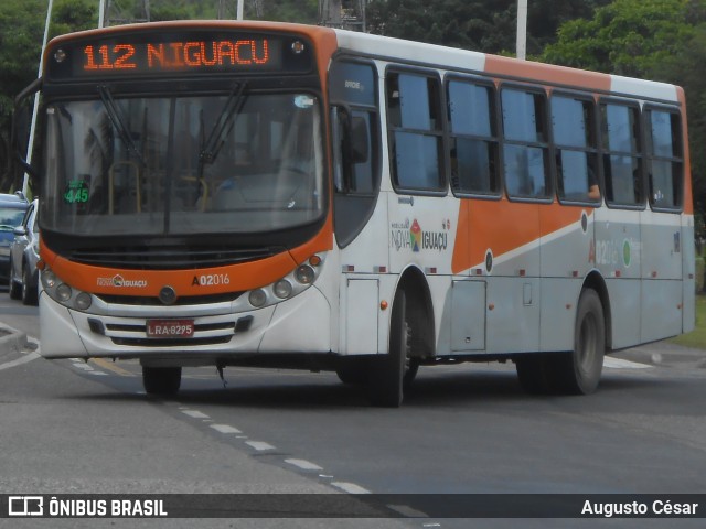 Viação Mirante A02016 na cidade de Nova Iguaçu, Rio de Janeiro, Brasil, por Augusto César. ID da foto: 10555569.