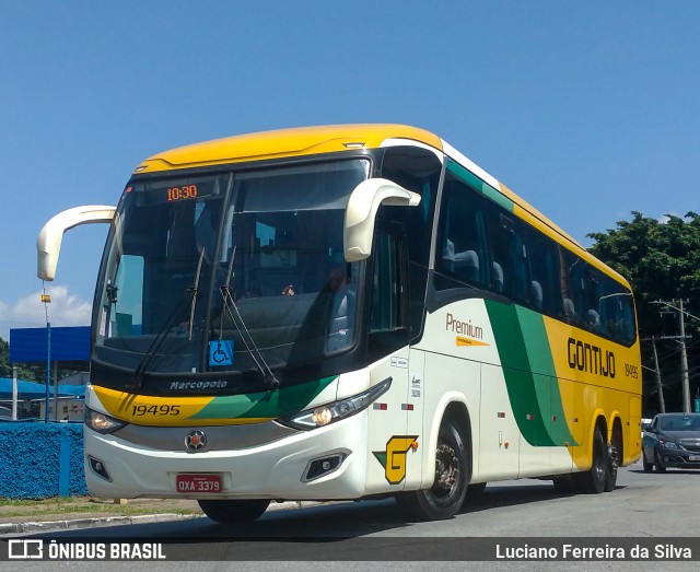 Empresa Gontijo de Transportes 19495 na cidade de São Paulo, São Paulo, Brasil, por Luciano Ferreira da Silva. ID da foto: 10557278.