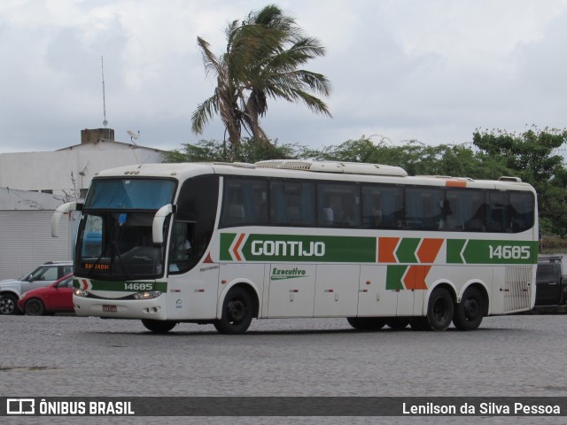 Empresa Gontijo de Transportes 14685 na cidade de Caruaru, Pernambuco, Brasil, por Lenilson da Silva Pessoa. ID da foto: 10555980.