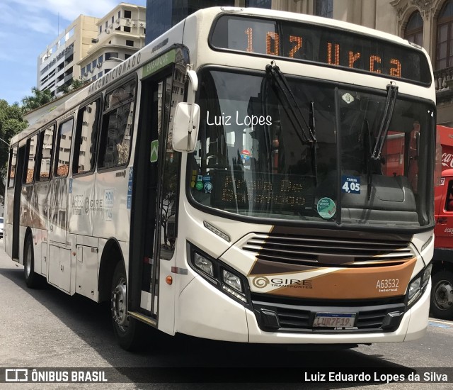 Erig Transportes > Gire Transportes A63532 na cidade de Rio de Janeiro, Rio de Janeiro, Brasil, por Luiz Eduardo Lopes da Silva. ID da foto: 10555419.