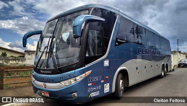 Loristur Turismo 1020 na cidade de Rio Verde, Goiás, Brasil, por Cleiton Feitosa. Número da foto: #10618996.