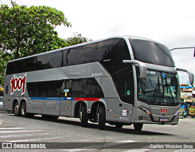 Auto Viação 1001 RJ 108.047 na cidade de Cabo Frio, Rio de Janeiro, Brasil, por Carlos Vinícios lima. Número da foto: #10620310.