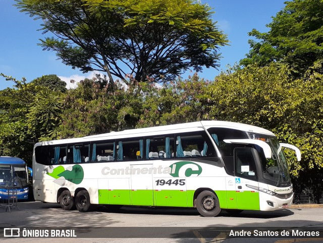 Viação Continental de Transportes 19445 na cidade de São Paulo, São Paulo, Brasil, por Andre Santos de Moraes. Número da foto: #10620761.
