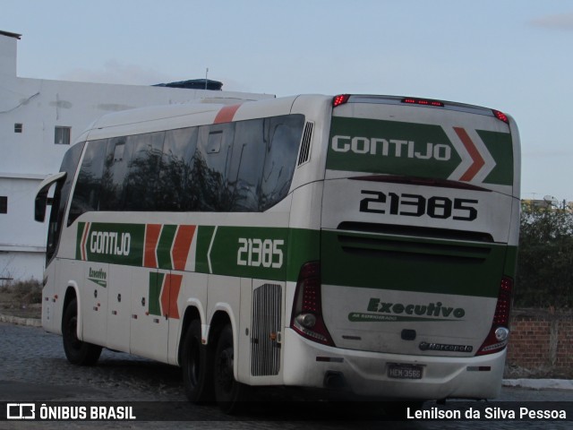 Empresa Gontijo de Transportes 21385 na cidade de Caruaru, Pernambuco, Brasil, por Lenilson da Silva Pessoa. ID da foto: 10619629.