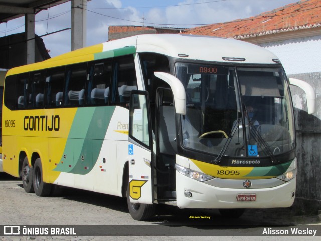 Empresa Gontijo de Transportes 18095 na cidade de Fortaleza, Ceará, Brasil, por Alisson Wesley. ID da foto: 10621401.