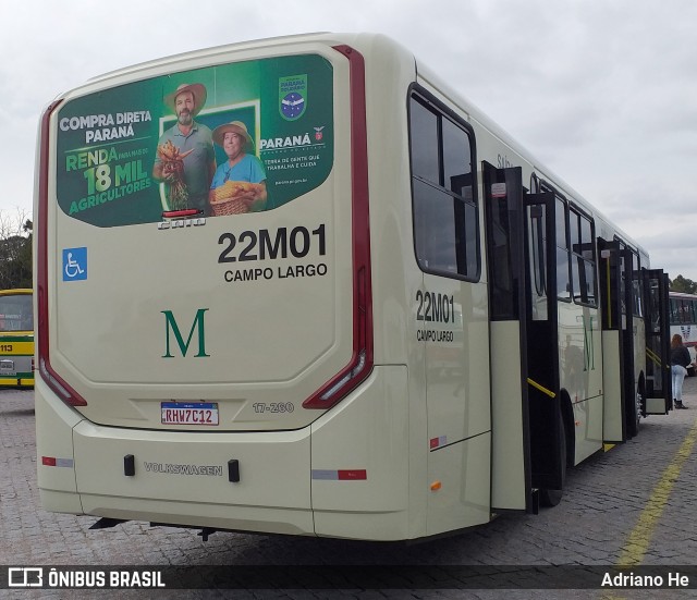 Empresa de Ônibus Campo Largo 22M01 na cidade de Curitiba, Paraná, Brasil, por Adriano He. ID da foto: 10621421.