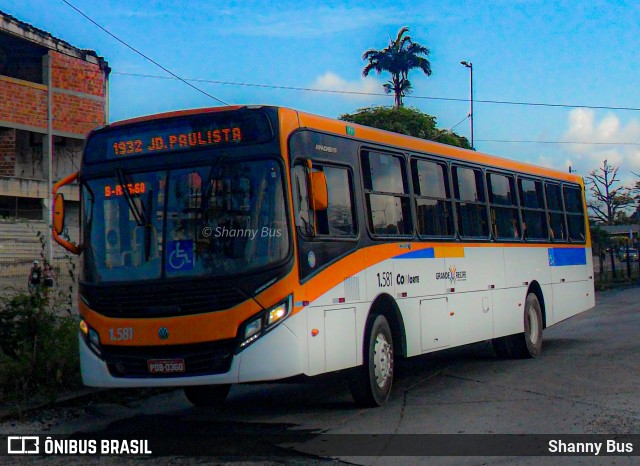 Itamaracá Transportes 1.581 na cidade de Paulista, Pernambuco, Brasil, por Shanny Bus. Número da foto: #10620663.