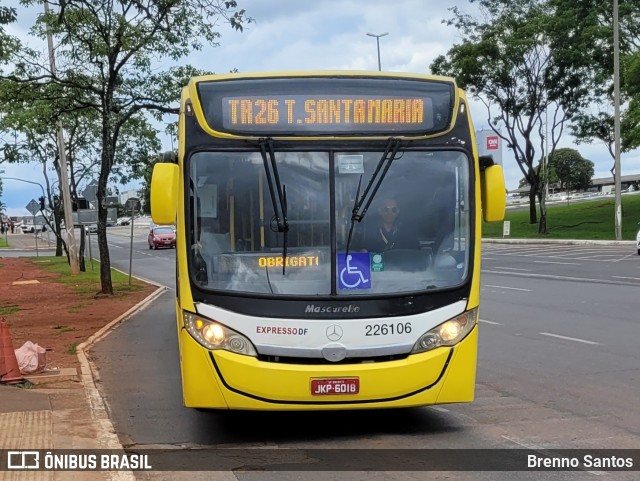 Viação Pioneira 226106 na cidade de Brasília, Distrito Federal, Brasil, por Brenno Santos. Número da foto: #10619520.