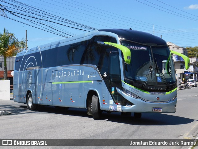 Viação Garcia 82008 na cidade de Balneário Camboriú, Santa Catarina, Brasil, por Jonatan Eduardo Jurk Ramos. ID da foto: 10620304.