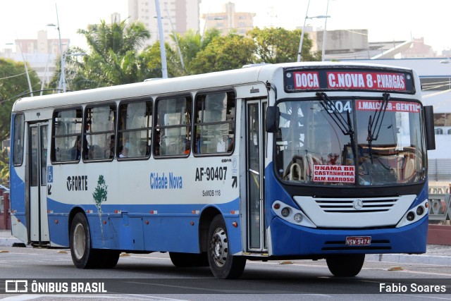 Viação Forte AF-90407 na cidade de Belém, Pará, Brasil, por Fabio Soares. Número da foto: #10651843.