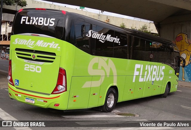 Santa Maria Fretamento e Turismo > Transportes Santa Maria(SP) 250 na cidade de Belo Horizonte, Minas Gerais, Brasil, por Vicente de Paulo Alves. Número da foto: #10650414.