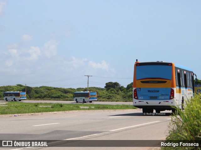 Expresso Vera Cruz 263 na cidade de Barra de São Miguel, Alagoas, Brasil, por Rodrigo Fonseca. Número da foto: #10651414.
