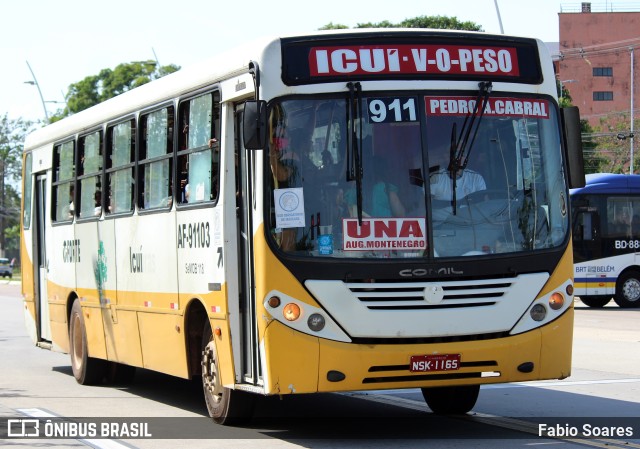 Viação Forte AF-91103 na cidade de Belém, Pará, Brasil, por Fabio Soares. Número da foto: #10651888.