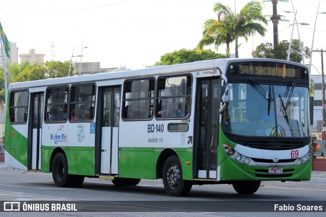 Belém Rio Transportes BD-140 na cidade de Belém, Pará, Brasil, por Fabio Soares. Número da foto: #10650661.