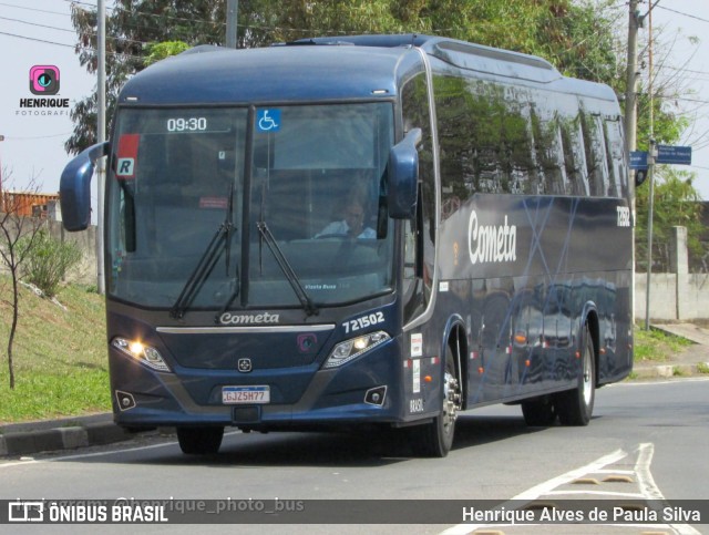 Viação Cometa 721502 na cidade de Campinas, São Paulo, Brasil, por Henrique Alves de Paula Silva. ID da foto: 10651014.