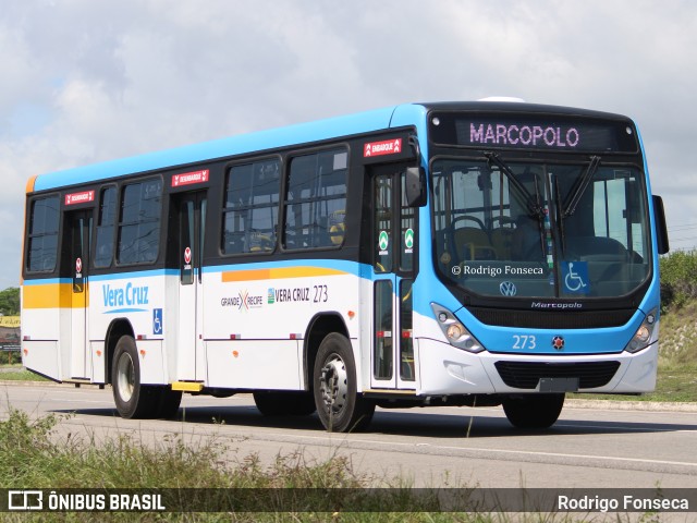 Expresso Vera Cruz 273 na cidade de Barra de São Miguel, Alagoas, Brasil, por Rodrigo Fonseca. ID da foto: 10651422.