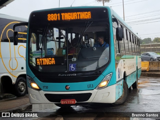 UTB - União Transporte Brasília 1730 na cidade de Taguatinga, Distrito Federal, Brasil, por Brenno Santos. ID da foto: 10650410.