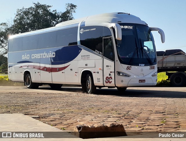 Viação São Cristóvão 2800 na cidade de Luz, Minas Gerais, Brasil, por Paulo Cesar. ID da foto: 10650136.