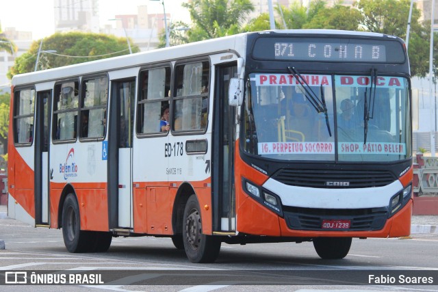 Belém Rio Transportes BD-178 na cidade de Belém, Pará, Brasil, por Fabio Soares. Número da foto: #10652529.