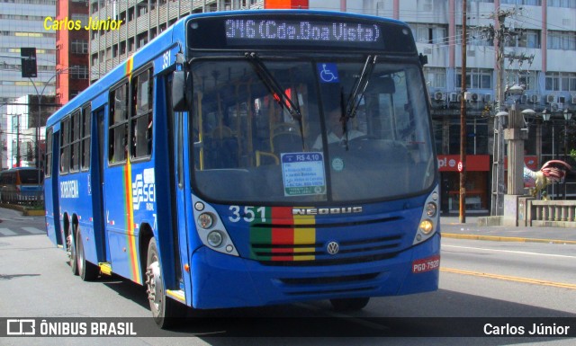 Borborema Imperial Transportes 351 na cidade de Recife, Pernambuco, Brasil, por Carlos Júnior. ID da foto: 10651799.