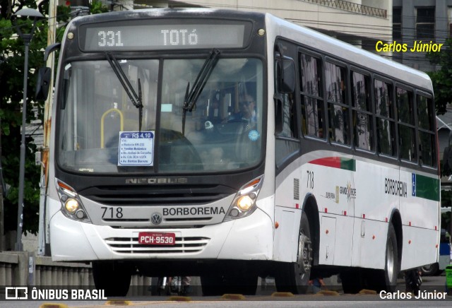 Borborema Imperial Transportes 718 na cidade de Recife, Pernambuco, Brasil, por Carlos Júnior. ID da foto: 10651854.