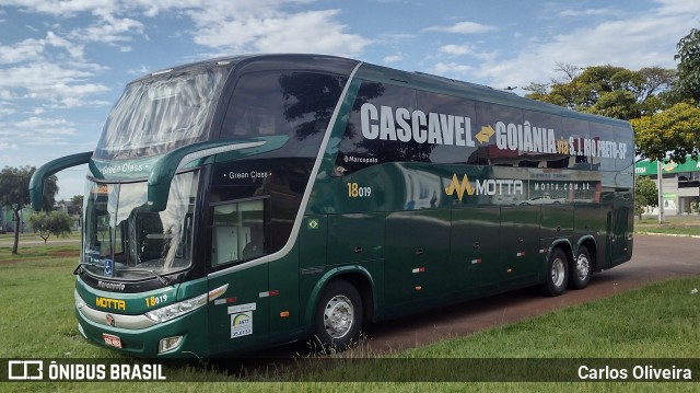 Viação Motta 18019 na cidade de Cascavel, Paraná, Brasil, por Carlos Oliveira. ID da foto: 10651152.