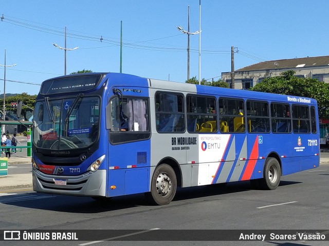 BR Mobilidade Baixada Santista 721113 na cidade de Santos, São Paulo, Brasil, por Andrey  Soares Vassão. ID da foto: 10653076.