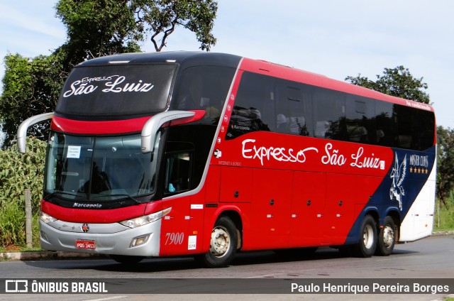 Expresso São Luiz 7900 na cidade de Brasília, Distrito Federal, Brasil, por Paulo Henrique Pereira Borges. Número da foto: #10652145.
