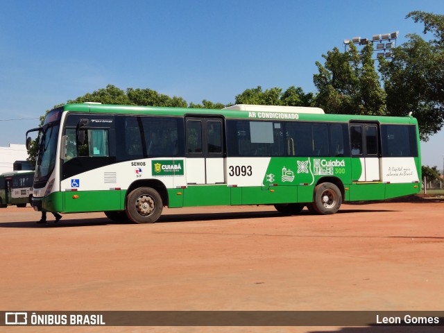 Expresso Caribus Transportes 3093 na cidade de Cuiabá, Mato Grosso, Brasil, por Leon Gomes. Número da foto: #10650286.