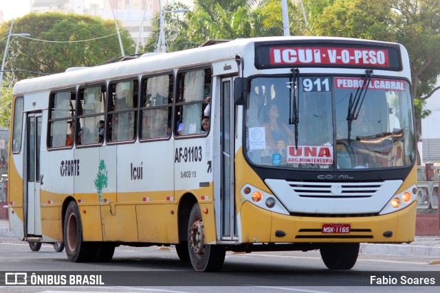 Viação Forte AF-91103 na cidade de Belém, Pará, Brasil, por Fabio Soares. Número da foto: #10650637.