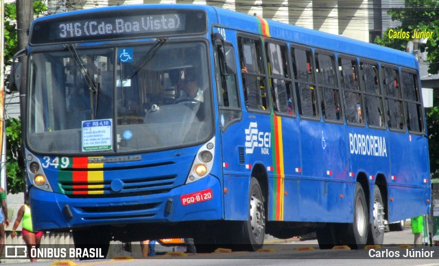 Borborema Imperial Transportes 349 na cidade de Recife, Pernambuco, Brasil, por Carlos Júnior. ID da foto: 10652372.